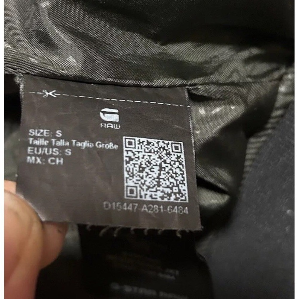 G-Star Raw Men's Dark Black Meson Full Zip Track Jacket Cafe Racer Members Only - Picture 11 of 13